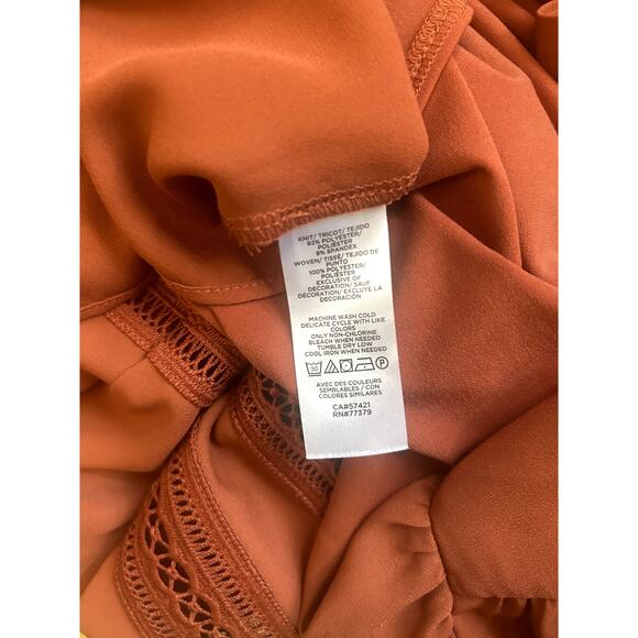 Ann Taylor Burnt Sienna Blouse - Picture 7 of 11